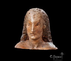 Piccola testa di giovane etrusco